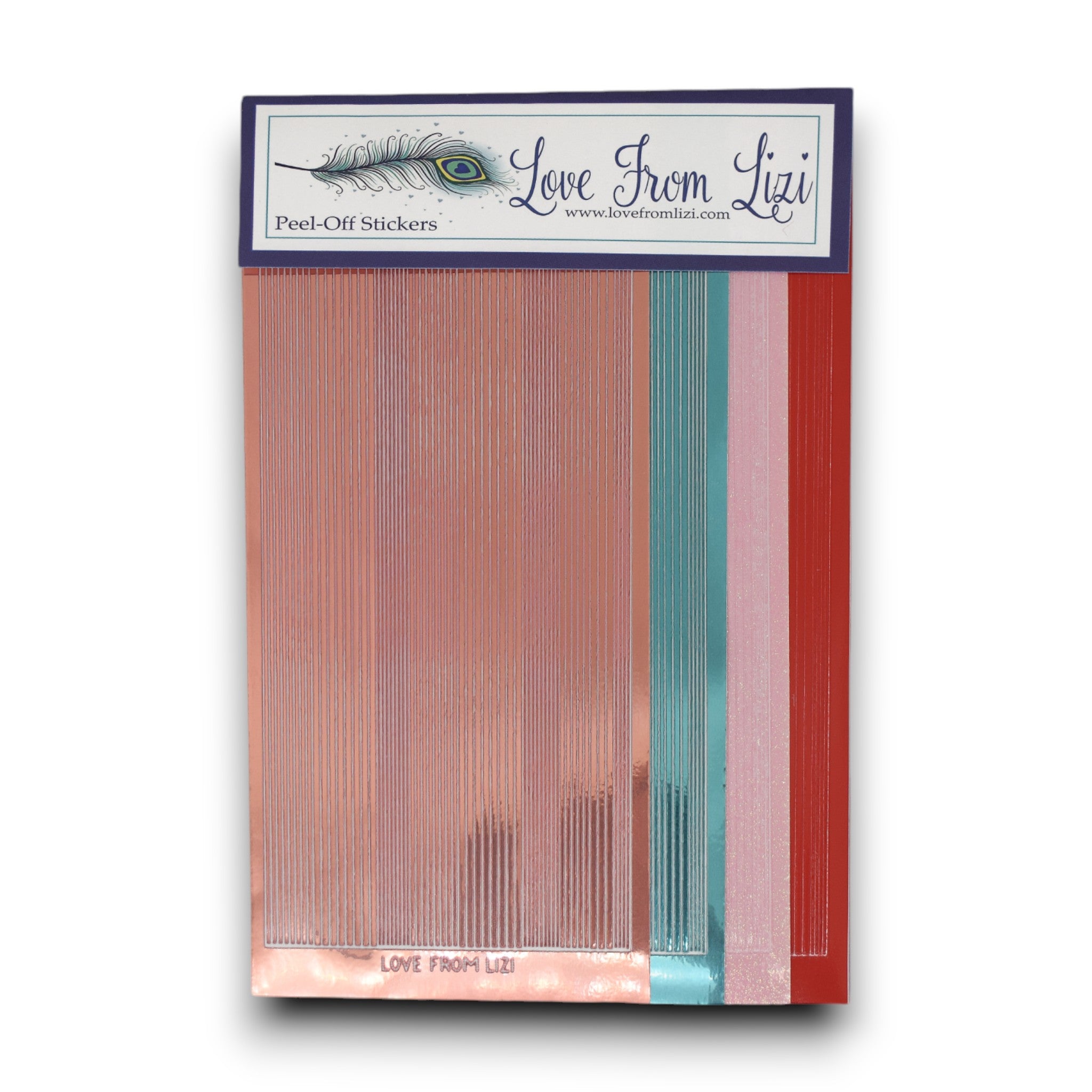 Kisses And Wishes - Pin Stripe Peel-Off 4 Pack